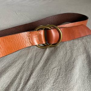 Genuine leather belt size large